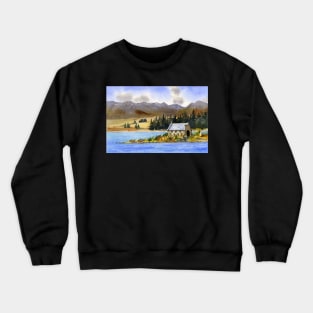 Church of the Good Shepherd, Tekapo, New Zealand Crewneck Sweatshirt